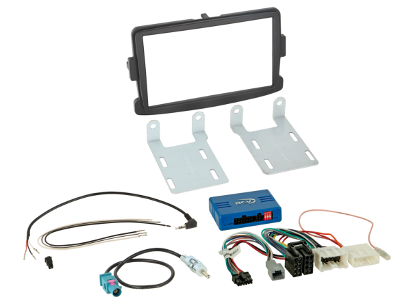 ACV 2-DIN Kit Dacia/Fiat/Nissan/Opel/Renault schwarz LFB/Antenne