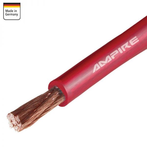 Stromkabel rot (Kupfer) 20mm² - Meterware