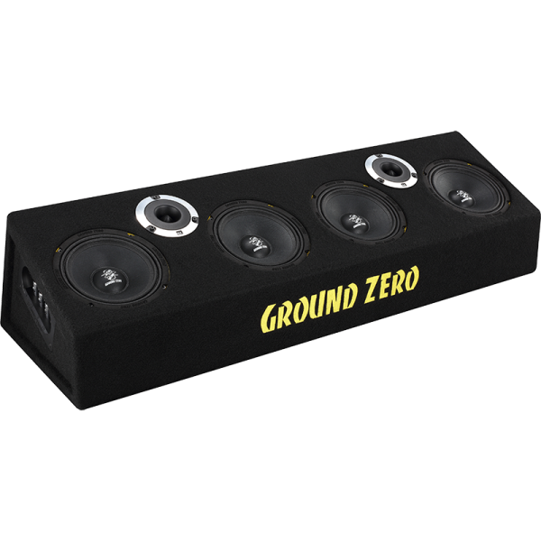 Ground Zero GZCB 16.2XSPL - High-Performance Speaker Enclosure High-performance speaker enclosure with SPL kickwoofers and compression tweeters